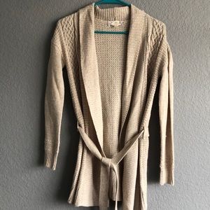 Xs tan cardigan